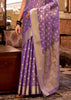 Veronica Purple Woven Banarasi Tissue Silk Saree