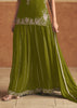 Mehendi Green Designer Lehenga Set