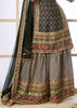 Pirate Black Embroidered Sharara Set