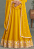 Haldi Yellow Embroidered Anarkali with Dupatta