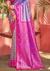 Paisley Purple Woven Kanjivaram Silk Saree
