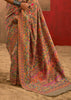 Khaki Brown Woven Kashmiri Jamewar Silk Saree