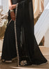 Pre Order: Jet Black Designer Silk Saree
