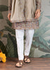 Slate Grey Sequence Embroidered Cotton Kurta With Dupatta