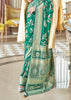 Spring Green Woven Georgette Silk Saree