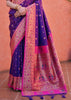 Royal Purple Woven Paithani Silk Saree