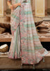 Multicolor Designer Embroidered Silk Saree