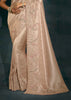 Delight Pink Embroidered Designer Tissue Saree