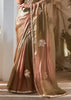 Pre Order: Olive Brown Designer Silk Saree