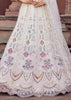 Pearl White Embroidered Bridal Lehenga
