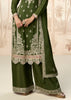 Fairway Green Wedding Wear Embroidered Plazzo Set