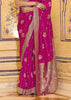 Princess Pink Woven Banarasi Silk Saree