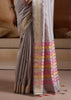 Iris Purple Woven Banarasi Silk Saree