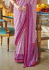 Dahlia Purple Printed Soft Silk Saree