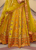 Regal Yellow Embroidered Lehenga