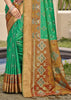 Pine Green Woven Patola Silk Saree