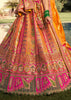 Sunshine Orange Banarasi Silk Embroidered Lehenga