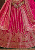Rani Pink Heavy Embroidered Designer Lehenga
