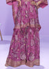 Orchid Purple Georgette Kaftaan Sharara Set