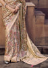 Sand Beige Digital Printed Silk Saree