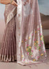 Mauve Woven Banarasi Tissue Silk Saree