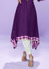 Dark Purple A-Line Embroidered Kurta