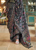 Pirate Black Printed Soft Silk Saree