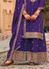 Vibrant PurpleEmbroidered Designer Suit Set