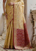 Sunlight Cream Woven Patola Silk Saree