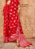 Bridal Red Woven Banarasi Georgette Silk Saree