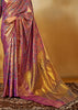 Sparkling Purple Dual Tone Woven Kanjivaram Silk Saree