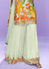 Multicolor Green Digital Printed Designer Palazzo Set
