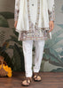 White Sequence Embroidered Cotton Kurta With Dupatta