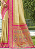 Golden Green Dual Tone Woven Banarasi Silk Saree