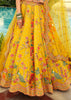Haldi Yellow Embroidered Stitched Designer Lehenga