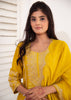 Golden Yellow Embroidered Suit Set (10702881325249)