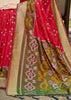Scarlet Red Woven Patola Silk Saree