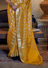 Festive Yellow Woven Banarasi Soft Silk Saree