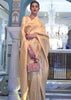 Royal Ivory Woven Kanjivaram Silk Saree