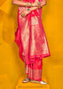 Trendy Red Woven Banarasi Silk Saree