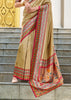 Royal Golden Banarasi Tissue Silk Saree with Contrast Border