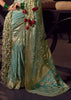 “Exclusive Offer” : Angel Blue Woven Banarasi Satin Silk Saree