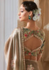 Pre Order: Olive Brown Designer Silk Saree