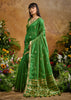 Sage Green Woven Banarasi Silk Saree
