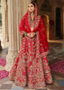 Red Heavy Embroidered Designer Lehenga