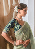 Pre Order: Saga Green Designer Silk Saree