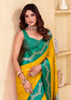 Festive Yellow Woven Satin Silk Saree