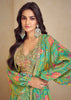 Emerald Green Layered Indo-Western Set