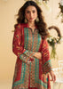 Burnt Red Ethnic Printed Co-ord Set