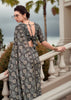 Steel Grey Printed Cotton Silk Saree